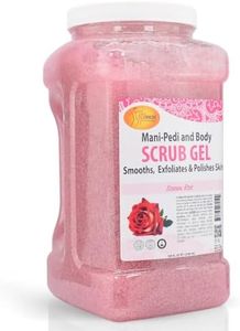 SPA REDI – Sensual Rose Pumice Scrub Gel, Exfoliating, Hydrating & Nourishing, Infused with Hyaluronic Acid, Amino Acids, Panthenol and Comfrey Extract for Glowy Smooth Skin – 128oz Gallon