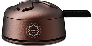 Kaloud Lotus I Plus Hookah Bowl - Aluminum Shisha Bowl Hookah Heat Management Device - Perfect for Cleaner, Smoother, Tastier Hookah Flavor and Longer Lasting Smoke Sessions - Cyris Brown