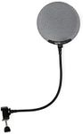 Gator Frameworks Metal Screen Pop Filter with 12.4-Inch Gooseneck (GFW-POPFILTER-MTL)