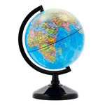 Exerz Educational World Globe 14cm - Political Map - Swivel Rotating Desk Top Globe - Diameter 14cm