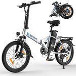 VARUN Electric Bike, 20 Inch E-Bike Women Men with 48V Lithium Battery, 250W 55NM Motor, Folding Electric Bicycle with 7-Speed Gearbox, LCD-Display, Adjustable Electric Bike with 5 Riding Modes