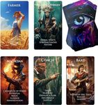 Trikendou The Character Oracle Cards Deck - Tarot Cards for Who Questions, Beginner Oracle Deck, Foiled Oracle Cards with Meaning on Them -78 Role Cards