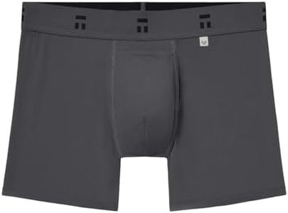 Tommy John Men's Air 4" Trunk Underwear - Hammock Pouch (Gray Pinstripe, XX-Large)