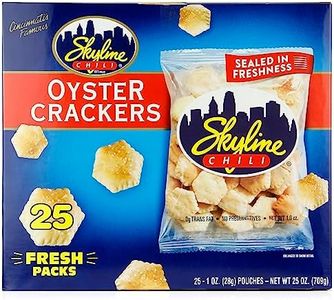 Skyline Chili, Original Oyster Crackers, For Chili, Soups, & Salads, 0g Trans Fat, No Preservatives, 1 oz bag, Pack of 25