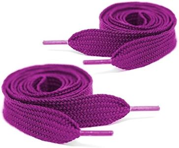 Mercury + Maia Extra Wide Shoe Laces - Flat Athletic Fat Shoelaces (1 Pair) (54, Electric Fuchsia)