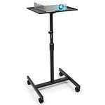 Duronic [ WPS20 ] Adjustable Height Floor Projector / Laptop Stand with Wheels