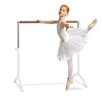 Klarfit Bar Lerina Ballet Bar - Ballet Barre for Home, Ballet Barre, Ballet Bar, Mobile Ballet Bar, Freestanding Ballet Bar, 38mm Dia, Height Adjustable Design.