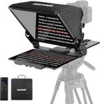 NEEWER Teleprompter with Arca Type Camera Mount, Cold Shoes, RT113 Remote Teleprompter App, Online Teaching/Vlogger/Live Streaming Prompter for iPad Tablet, Assembly Free, X12II
