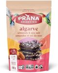 Prana Algarve Organic 62% Dark Chocolate Bark with Almonds & Sea Salt | Non-GMO, Gluten Free, Fairtrade Certified, Vegan | 100g