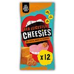 CHEESIES | Crunchy Cheese Keto Snack | Red Leicester | 100% Cheese | Sugar Free, Gluten Free, No Carb | High Protein and Vegetarian | Crunchy, Baked and Tasty | Multipack | 12 x 20g Bags