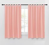 GREEN DECOR - Waterproof & Sun Blockage Top Style Loop Windproof Room Darkening Window/Door Curtains for Bedroom,Living Room,Balcony Indoor&Outdoor Curtain (Pink, 4.5X11.5 Feet) 1 Piece