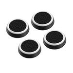 GAMENOPHOBIA Silicone Key Protector Thumb Grips Anti-Slip Silicone Cap Cover for PS5 PS4 PS3 Xbox Series X/Series S Xbox One Xbox 360 Controller - Black + White (4 Pcs)