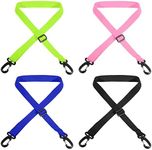 PATIKIL Ski Boot Carrier Strap, 4 Pack Snowboard Boots Carrying Strap Adjustable Shoulder Sling for Ski Boots, Ice Skates, Black, Blue, Pink, Light Green