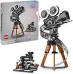 LEGO Disney Walt Disney Tribute Camera, Memorabilia Set for Adults with Mickey and Minnie Mouse Minifigures, plus Bambi & Dumbo Figures, Collectible Gifts for Women and Men 43230