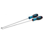 OX Tools Pro 2 Piece Long Screwdriver Set - 300mm Length, Blue,red (OX-P363302)