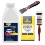 Paint Predator™ Heavy Duty Paint Stripper for Wood and Metal Bundle - Includes 500ml Paint and Varnish Remover, Metal Scraper, 1.5 Inch Brush, Protective Gloves, Protective Dust Sheets