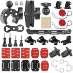 MomenTrue 38 in 1 Motorcycle n Bicycle Mount Kit for Insta360 ONE X2, X3,ONE X, ONE R, RS Cameras and GoPro Hero 12 11 10 9 8 7 6 5 Black,Session 5/4/3, OSMO Action,Yi Action Camera and More