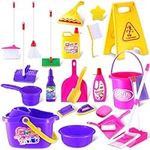 RoundFunny 25 Pcs Kids Cleaning Set