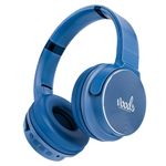 Voods Heads Active Wireless Over Ear Headphones with Mic, 12H Playback Time, 40mm Audio Driver with Extra Bass and Crystal Clear Sound, One Touch FM, BT5.3, IP65 and Low Latency (Dark Blue)