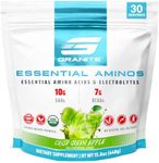 Granite 10g Essential Amino Acids Powder (30 Servings) Muscle Recovery Supplement for Muscle Growth - 7g BCAA Powder with Electrolytes, Soy and Gluten-Free, Made in USA, Green Apple Flavor