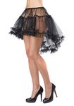 Women's Black High Low Petticoat Small/Medium