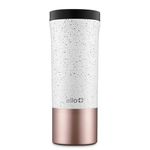 Ello Miri Vacuum Insulated Stainless Steel Travel Coffee Mug - Travel Tea Mug, 16 oz, Speckle Rosegold