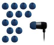 Xcessor Replacement Silicone Earbuds. Compatible With Most in Ear Headphone Brands. 7 Pairs (Set of 14 Pieces). Size: SMALL. Color: Dark Blue