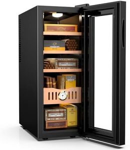 Humidor eléctrico de 35L, humidificador de cigarros electrónico de 250 unidades, gabinete humidor de Puros más fresco con control de temperatura de enfriamiento, regalo para hombres