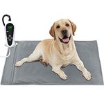 RIOGOO Pet Heating Pad, Upgraded Electric Dog Cat Heating Pad Indoor Waterproof, Auto Power Off (X-Large: 32"x 20")