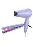 Philips HP8643/56 1000 Watts Hair Dryer and Straightener Combo, Miss Fresher's Styling Kit, Purple