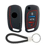 Keycare Silicone Key Cover for B11 DS Remote flip Key (Black with KCMini Black)