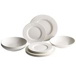Villeroy & Boch Manufacture Rock Blanc 12-Piece Dinnerware Set