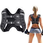 Prodigen Running Weight Vest for Men Women Kids 12 Lbs Weights Included, Body Weight Vests for Training Workout, Jogging, Cardio, Walking Elite Adjustable Weighted Vest Workout Equipment-Black,12lbs