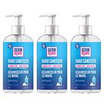 X3 Clean Germ Attack Foaming Hand Sanitizer, Alcohol Free and Fragrance Free, Moisturizing, 250 ml Countertop Size (Pack of 3)