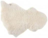 The Wool Company Economy Pet Sheepskin Rug - Soft Thick and Dense - Natural Undyed Creamy White Colour Perfect for Your Cat Or Dog - Made in The UK