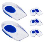 Gel Heel Cups Plantar Fasciitis Inserts - Silicone Heel Cup Pads for Bone Spurs Pain Relief Protectors of Your Sore or Bruised Feet Best Insole Gels Treatment by Armstrong Amerika (Large)