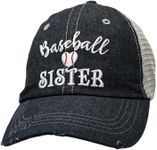 Cocomo Soul Womens Girls Baseball Sister Hat | Baseball Sister Cap | Baseball Sister 228 Dark Grey
