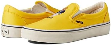 Polo Ralph Lauren Mens Printed Textile Keaton Slip On, Yellowfin Bear, 9 UK