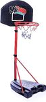 IRIS Swift Shot Adjustable Basketball Stand - Kid's Indoor/Outdoor Hoop System with Rolling Wheels and Multi-Color Accents