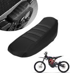 JFG RACING Dirt Bike Seat Cover,Motorcycle Seat Cover Anti-Slip Pad Seat Cover for Sur-Ron X/S Sur Ron Light Bee Electric Bike-Black