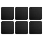 AJUMKER 6 PCS Treadmill Mat Shock Absorbing Exercise Equipment Mat Anti Slip Noise Reduction Walking Pad Mat for Carpet or Floor Protection High Density Thickened Black Gym Mats 3.94×3.94×0.5 Inch