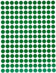 Dot Stickers 1/4 inch 8mm 5/16 Color Coding Labels in Green 2700 Pack by Royal Green