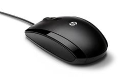 HP X500 Black Wired USB Mouse