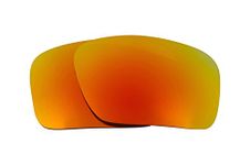 SeekOptics Replacement Lenses Compatible with Oakley Triggerman Sunglasses, Red Mirror Polarized, Lens Width: 59 mm - Lens Height: 40 mm