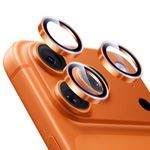 ESR for iPhone 17 Pro Max/17 Pro/16 Pro Max/16 Pro/15 Pro Max/15 Pro/14 Pro Max/14 Pro Camera Lens Protectors, Tough HD Individual Tempered Glass, Scratch Resistant, Armorite Series, 1 Pack, Orange
