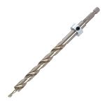 Trend HSS Pocket Hole Jig Drill Bit with Quick Release Hex Shank & Depth Setting Collar, 9.5mm, Drill Bit for Hardwoods & Softwoods, PH/DRILL/95Q