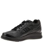 New Balance Women's 577 V1 Lace-Up Walking Shoe, Black/Black, 9.5 XW