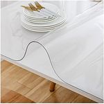 LAVOUP Table Protecter Clear PVC Wi
