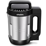 Schallen Electric Soup Maker 1.2L – Stainless Steel Jug & Blade, 800W Heating, 140W Motor, Intelligent Control, Auto Clean, Dry Burn Protection & Overspill Sensor – Ideal for Smooth & Chunky Soups
