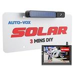 AUTO-VOX Solar Wireless Reversing Camera Kit, 3 Mins Easy Install Reverse Camera with HD Night Vision, Stable Digital Signal, IP69K Waterproof Reversing Camera Wireless for Car, Vans, Motorhome, Truck